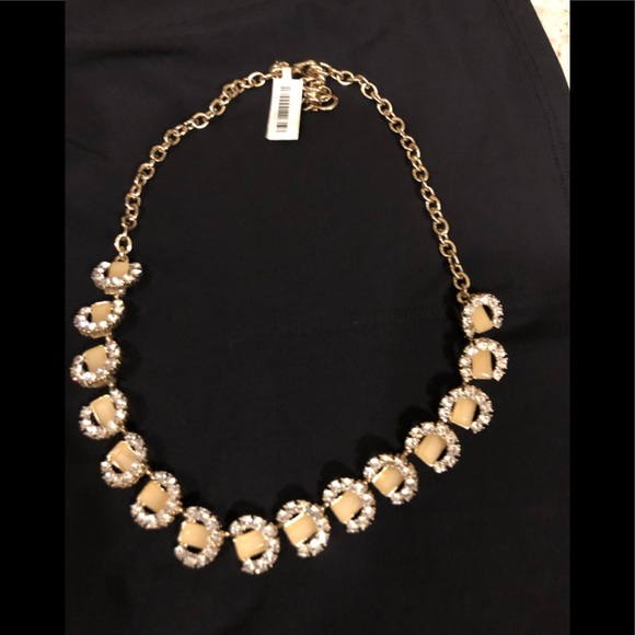 Banana Republic Jewelry - Banana Republic vanilla, rhinestone necklace